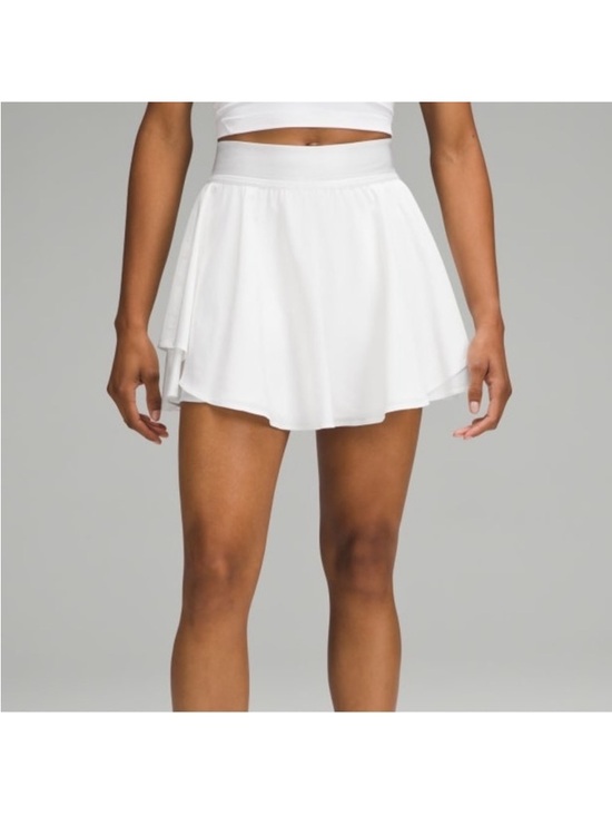 lululemon athletica Dresses & Skirts - Lululemon Court Rival high rise skirt white womens 8 skort tennis